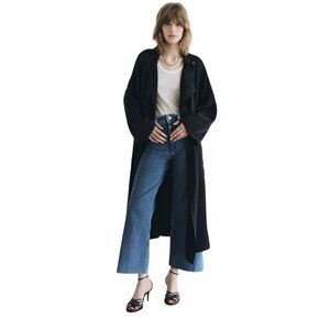 Zara Collection High Waist Marine Straight Jeans Mid Blue Size 10